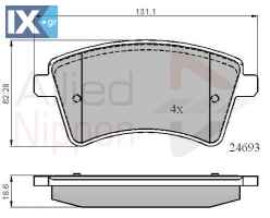 ΣΕΤ ΔΙΣΚΟΦΡΕΝΑ ΕΜΠΡ. RENAULT  ADB01707 4154210310 4154210610 A4154210310 A4154210610 410601334R 410603750R 7701209864 7701210110
