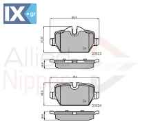 ΣΕΤ ΔΙΣΚΟΦΡΕΝΑ ΟΠΙΣΘ. BMW  ADB01710 34121288889 34121288890 34212288889 34216767145 34216767146 34216774417 34216777240 34216779294 34216788183 34219804739 34219808172 34219804739 34219808172 34219808