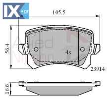 ΣΕΤ ΔΙΣΚΟΦΡΕΝΑ ΟΠΙΣΘ. VW  ADB01712 1K0698451L 3AA698451A 3C0698451A 3C0698451C 3C0698451E 3C0698451F 5N0698451 JZW698451G 3AA698451 3AA698451A 3C0698451A 3C0698451C 3C0698451E 3C0698451F 5N0698451 3C0