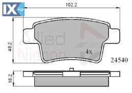 ΣΕΤ ΔΙΣΚΟΦΡΕΝΑ ΟΠΙΣΘ. CITROEN  ADB01713 425371 425416 425432 1611141080 425371 425416 425432