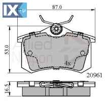 ΣΕΤ ΔΙΣΚΟΦΡΕΝΑ ΟΠΙΣΘ. CITROEN-PEUGEOT  ADB01716