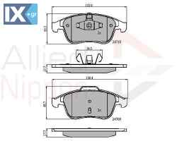 ΣΕΤ ΔΙΣΚΟΦΡΕΝΑ ΕΜΠΡ. RENAULT  ADB01725 410600011R 410600032R 410602933R 410607369R 410607585R