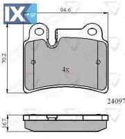 ΣΕΤ ΔΙΣΚΟΦΡΕΝΑ ΟΠΙΣΘ. VW  ADB01728 7L6698451B 7L6698451B 7L6698451B 7L6698451B