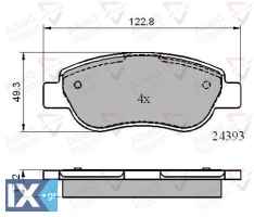 ΣΕΤ ΔΙΣΚΟΦΡΕΝΑ ΕΜΠΡ. FIAT  ADB01738 77363782 98845340