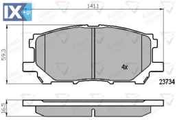 ΣΕΤ ΔΙΣΚΟΦΡΕΝΑ ΕΜΠΡ. LEXUS  ADB01750 044650W070 0446548100 044650W070 0446548080 0446548110 477460W05000 477460W07000
