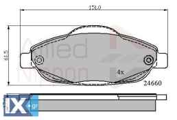 ΣΕΤ ΔΙΣΚΟΦΡΕΝΑ ΕΜΠΡ. PEUGEOT  ADB01765 1609253080 1613259380 425393 425426