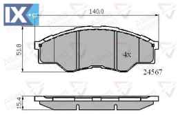 ΣΕΤ ΔΙΣΚΟΦΡΕΝΑ ΕΜΠΡ. TOYOTA  ADB01773 044650K010 044650K160