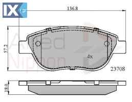 ΣΕΤ ΔΙΣΚΟΦΡΕΝΑ ΕΜΠΡ. FIAT  ADB01783 71770080 71770965 77364281 77364897 77364281