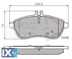 ΣΕΤ ΔΙΣΚΟΦΡΕΝΑ ΕΜΠΡ. MERCEDE  ADB01786 0054200820 0054200920 0054201220 0054201520 0064207120 0074201620 0074205520 0074205620 0074205720 0074209220 0074209290 A0004200305 A0004201005 A0054200820 A005