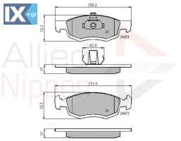 ΣΕΤ ΔΙΣΚΟΦΡΕΝΑ ΕΜΠΡ. DACIA  ADB01791 6001549803 6001549803