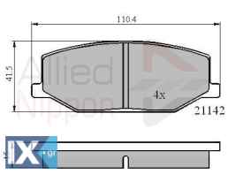 ΣΕΤ ΔΙΣΚΟΦΡΕΝΑ ΕΜΠΡ. SUZUKI  ADB0195 5511070A00 5511070A00000 5511080000 5511080000000 5511080001 5511080010 5511080010000 5511080020 5520060000000 5520060810000 5520060820000 5520070000000 5520070810