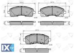 ΣΕΤ ΔΙΣΚΟΦΡΕΝΑ ΟΠΙΣΘ. MITSUBISHI  ADB02005 MK529567