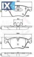 ΣΕΤ ΔΙΣΚΟΦΡΕΝΑ ΕΜΠΡ. BMW  ADB02011 34112288856 34112288857 34116771972 34116777772 34116797859