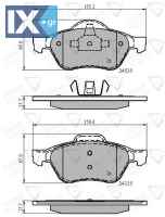 ΣΕΤ ΔΙΣΚΟΦΡΕΝΑ ΕΜΠΡ. RENAULT  ADB02017 410601237R 7701209100 7701209670 7701210127 7711130086