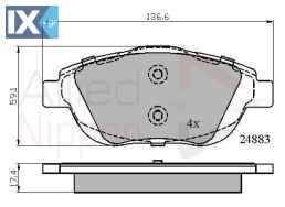 ΣΕΤ ΔΙΣΚΟΦΡΕΝΑ ΕΜΠΡ. CITROEN  ADB02027 1607083180 1611140580 1629038380 425431 1607083180 1611140580 1629038380 425431 1607083180 1611140580 1613192580 1629038380 425431