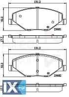 ΣΕΤ ΔΙΣΚΟΦΡΕΝΑ ΕΜΠΡ. SKODA  ADB02126 6RU698151 6RU698151A 6RU698151B 6RU698151 6RU698151A 6RU698151 6RU698151A 6RU698151 6RU698151A