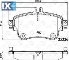 ΣΕΤ ΔΙΣΚΟΦΡΕΝΑ ΕΜΠΡ. MERCEDES  ADB02151 0064204820 0084200420 A0064204820 A0084200420