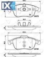 ΣΕΤ ΔΙΣΚΟΦΡΕΝΑ ΕΜΠΡ. RENAULT  ADB02162 410600629R 440600629R