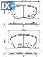 ΣΕΤ ΔΙΣΚΟΦΡΕΝΑ ΕΜΠΡ. FORD  ADB02197 1751951 1765066 1775672 1785193 1848532 1860476 AY112K021BA AY112K021BB AY112K021BC AY112K021BD AY112K021CA MEAY1J2K021AA