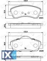 ΣΕΤ ΔΙΣΚΟΦΡΕΝΑ ΕΜΠΡ. CITROEN-PEUGEOT  ADB02199 1608691380 1610699280 1608691380 1610699280