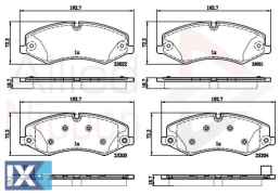 ΣΕΤ ΔΙΣΚΟΦΡΕΝΑ ΕΜΠΡ. LAND ROVER  ADB02210 AH422K021DA LR016962 LR021253 LR026220 LR032063 LR047859 LR051626 LR057725 LR101981 LR134700 LR161940