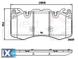 ΣΕΤ ΔΙΣΚΟΦΡΕΝΑ ΕΜΠΡ. LAND ROVER  ADB02211 AH422K021CA AH422K021CB LR016684 LR020362 LR064181 LR083935 LR093886 LR110087 LR156926 LRO16684 LRO20362