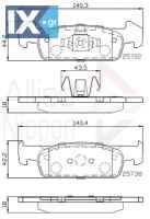 ΣΕΤ ΔΙΣΚΟΦΡΕΝΑ ΕΜΠΡ. DACIA  ADB02223 410602396R 410609646R 410602396R 410609646R
