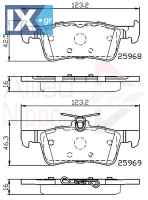 ΣΕΤ ΔΙΣΚΟΦΡΕΝΑ ΟΠΙΣΘ. PEUGEOT  ADB02233 1610814180 1611331480