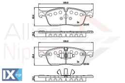 ΣΕΤ ΔΙΣΚΟΦΡΕΝΑ  ΕΜΠΡ.  LAND-ROVER -JAGUA  ADB02253 LR061373 LR072681 LR118006