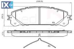 ΣΕΤ ΔΙΣΚΟΦΡΕΝΑ ΕΜΠΡ.TOYOTA - LEXUS  ADB02267 044650E010 044650E040 0446548150 0446548160 0446548170 0446548180 0446548190 0446548210 0446548220 044650E010 044650E040 0446548150 0446548160 0446548170 0