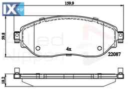 ΣΕΤ ΔΙΣΚΟΦΡΕΝΑ  ΕΜΠΡ. OPEL - RENAULT  ADB02285 4423332 95518304 95518893 4423332 4423587 95518304 95518893 410601073R 410608638R