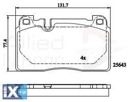 ΣΕΤ ΔΙΣΚΟΦΡΕΝΑ ΕΜΠΡ.AUDI  ADB02302 8R0698151C 8R0698151D 8R0698151E 8R0698151G 8R0698151H 8R0698151K 8R0698151H 8R0698151T