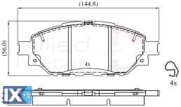 ΣΕΤ ΔΙΣΚΟΦΡΕΝΑ ΕΜΠΡ. TOYOTA - LEXUS  ADB02305 044650K350 044650K420