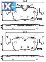 ΣΕΤ ΔΙΣΚΟΦΡΕΝΑ ΟΠΙΣΘ. BMW- MINI  ADB02318 34216859917 34216860403