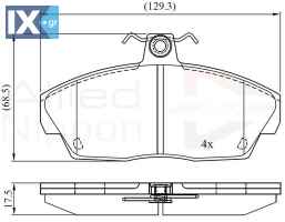 ΣΕΤ ΔΙΣΚΟΦΡΕΝΑ ΕΜΠΡ. LAND ROVER  ADB0232 SFP100360 SFP100360