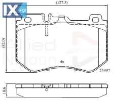 ΣΕΤ ΔΙΣΚΟΦΡΕΝΑ ΕΜΠΡ.  MERCEDES-BENZ  ADB02347 0084201720 A0084201720