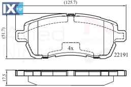 ΣΕΤ ΔΙΣΚΟΦΡΕΝΑ ΕΜΠΡ. FORD  ADB02361 1894272 2017679 E4B12001AB G1B52001AA
