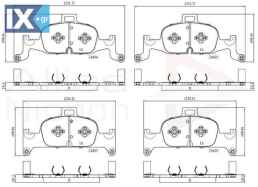 ΣΕΤ ΔΙΣΚΟΦΡΕΝΑ ΕΜΠΡ.  AUDI  ADB02365 4K0698151E 8W0698151AC 8W0698151AD 8W0698151AQ 8W0698151L 8W0698151M