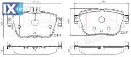 ΣΕΤ ΔΙΣΚΟΦΡΕΝΑ ΟΠΙΣΘ. MERCEDES-BENZ  ADB02366 A0004206000 A0004209700 A0004209800