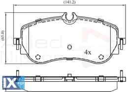 ΣΕΤ ΔΙΣΚΟΦΡΕΝΑ ΟΠΙΣΘ. VW-MAN  ADB02387 2H6698451 2H6698451A 2H6698451 2H6698451A