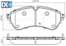 ΣΕΤ ΔΙΣΚΟΦΡΕΝΑ ΕΜΠΡ. VW  ADB02388 2N0698151 2N0698151 2N0698151 2N0698151 65508206000