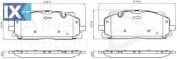 ΣΕΤ ΔΙΣΚΟΦΡΕΝΑ ΕΜΠΡ. AUDI -VW  ADB02443 4K0698151 4M0698151AA 4M0698151AM 4M0698151AN 4M0698151AP 4M0698151H 4M0698151T 8W0698151N 8W0698151R 4K0698151 4K0698151C 4KE698151F 4M0698151AA 4M0698151AJ 4M