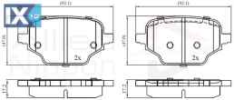 ΣΕΤ ΔΙΣΚΟΦΡΕΝΑ ΟΠΙΣΘ. CITROEN-PEUGEOT-OP  ADB02453 39166045 SU001A8852 39166045 1635254980 39166045 1635254980