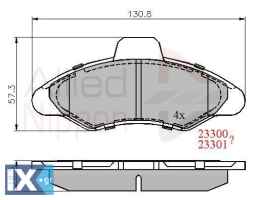 ΣΕΤ ΔΙΣΚΟΦΡΕΝΑ ΕΜΠΡ. FORD  ADB0393 1015598 1048309 1130751 5025948 5026661 5027604 5028176 6180371 6500952 6500953 6500954 6704271 6962492 7075049 7075050 91AB2K021BB 91AB2K021JA