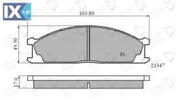 ΣΕΤ ΔΙΣΚΟΦΡΕΝΑ ΕΜΠΡ. NISSAN  ADB0423