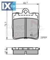 ΣΕΤ ΔΙΣΚΟΦΡΕΝΑ ΟΠΙΣΘ. MERCEDES  ADB0454 0024207120 002420712037 0024207420 0034202720 003420272037 0044201720 0044209120 004420912041 A0024207120 A002420712037 A0024207420 A0034202720 A003420272037 A0