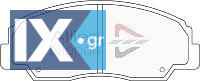 ΣΕΤ ΔΙΣΚΟΦΡΕΝΑ ΕΜΠΡ. DAIHATSU  ADB0456