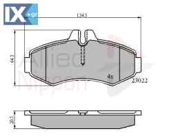 ΣΕΤ ΔΙΣΚΟΦΡΕΝΑ ΕΜΠΡ. MERCEDES  ADB0480 0004214110 0034200120 0034205420 2302220904 6384210010 A0004200120 A0004214110 A0034200120 A0034205420 A2302220904 A6384210010