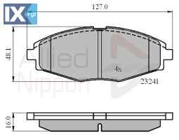 ΣΕΤ ΔΙΣΚΟΦΡΕΝΑ ΕΜΠΡ. CHEVROLET-DAEWOO  ADB0486 96273708 S113501080 96288629 96316582 96426043 96446175 96446176 S4510017 96273708 96281945 96316582 96446176 S4510004