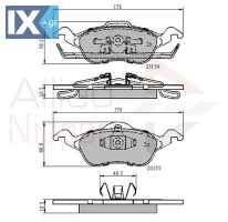 ΣΕΤ ΔΙΣΚΟΦΡΕΝΑ ΕΜΠΡ. FORD  ADB0490 1075558 1107697 1136519 1151049 1425406 1682498 1763301 98AB2K021AD 98AX2K021AG ME98AJ2K021AJ